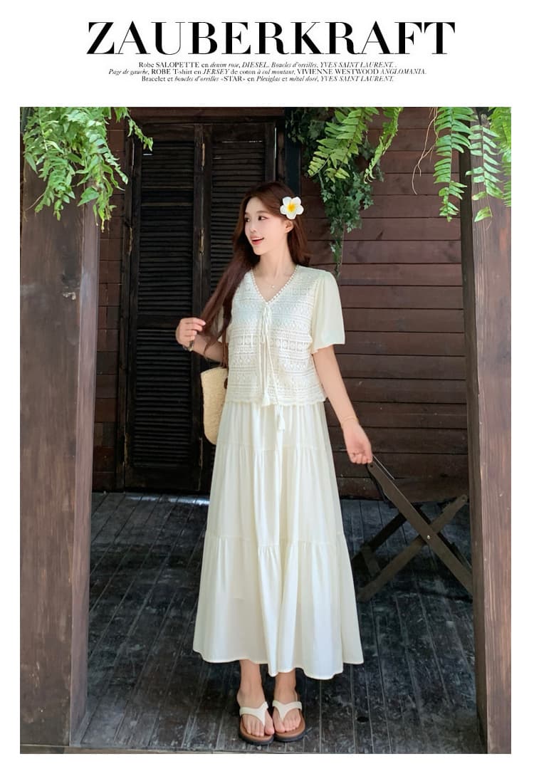실사 보헤미안 휴가 바람 페이크 레이어드 드레스 빅 사이즈 여성 의류 여름 자이언트 잘 생긴 품격 빅 사이즈 부드러운 바람 상세 이미지 21