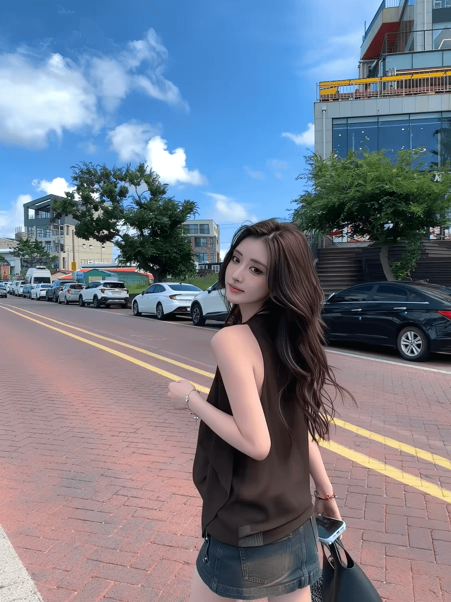tootoo 느슨함 센스 작은 대중 Chic 행침 목 조끼 여성 여름 루즈핏 다용도 슬립 맨위 민소매 티셔츠 이미지 4