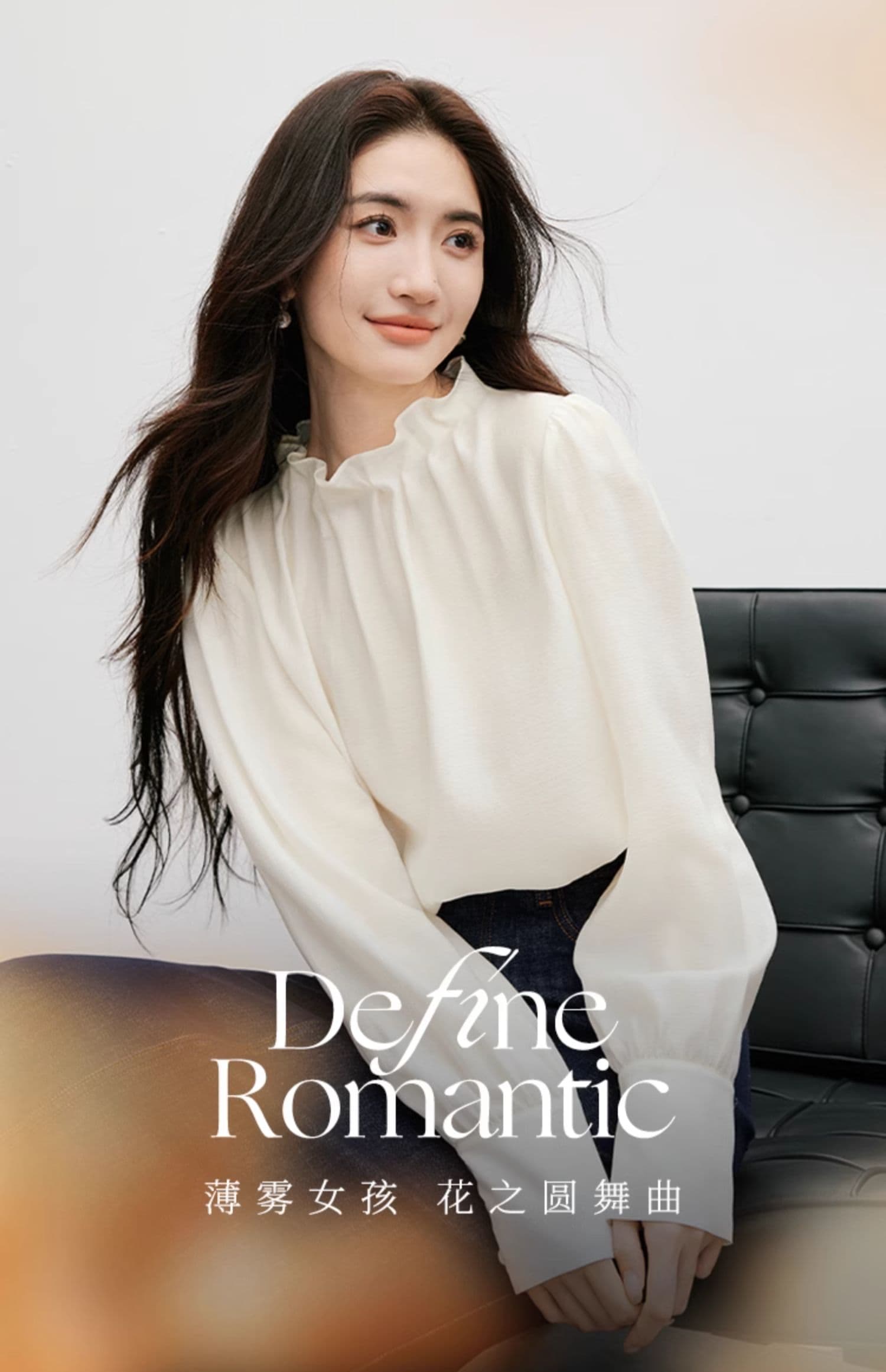 레트로 궁정 바람 쉬폰 블라우스 봄 가을 2026 새로운 여성 의류 단색 품격 3 차원 꽃밭 칼라 긴팔 맨위 상세 이미지 8