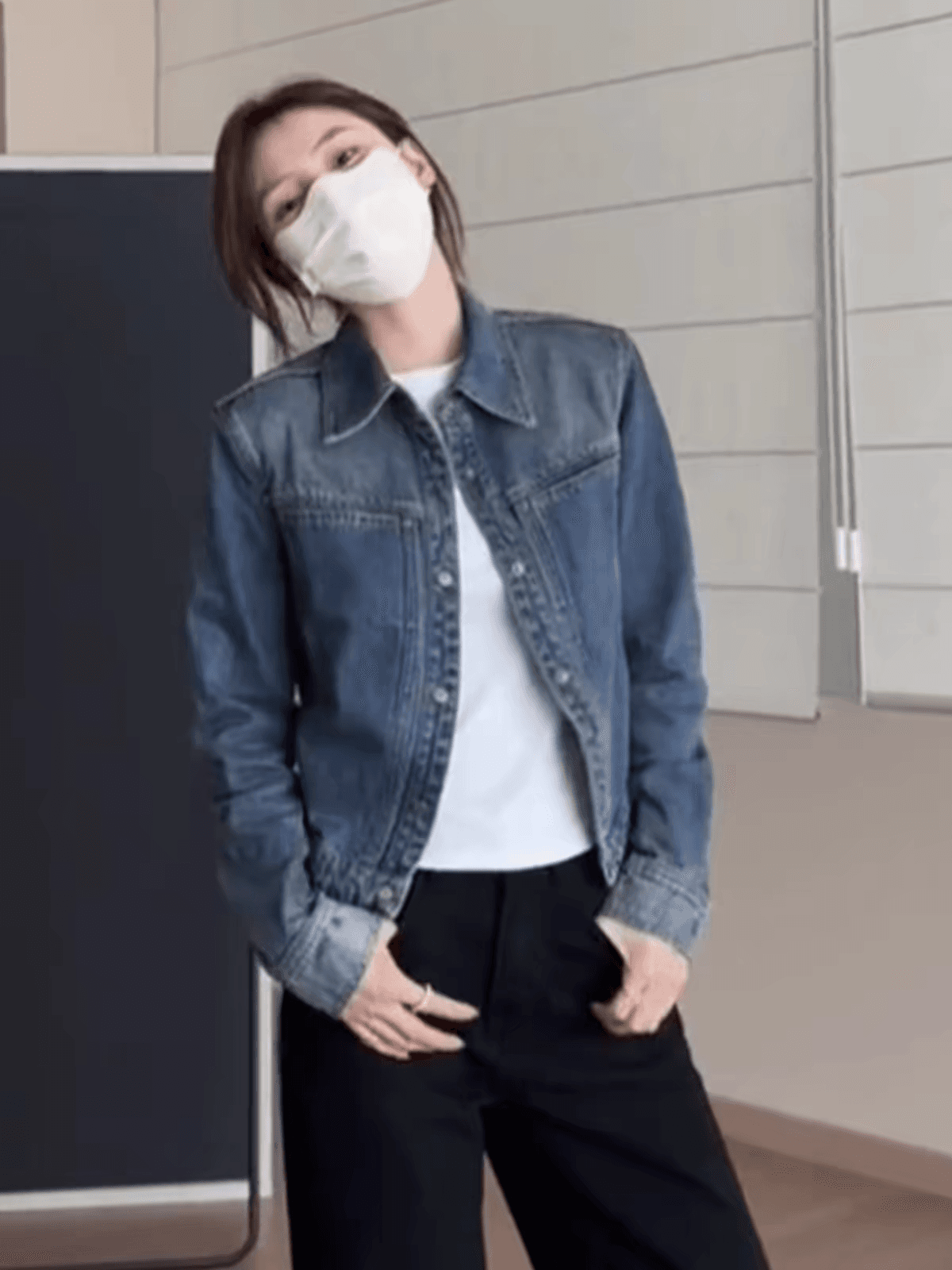 봄 자이언트 잘 생긴 파란색 데님 여성 코트 쇼트 스타일 올해 인기 ~ 중 폭발 재킷 고급 센스 맨위 이른 가을 상세 이미지 4