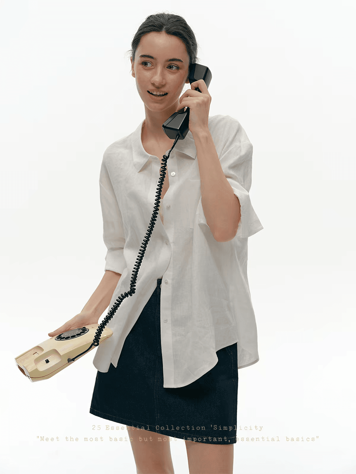누가 복숭아 남쪽 법 휴일 미니멀리즘 느슨함 황색 아마 여성 셔츠 여름 새로운 루즈핏 셔츠 맨위 재킷 상세 이미지 3