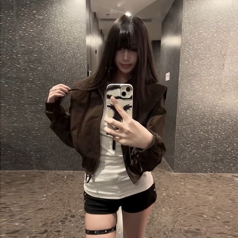가을 쇼트 스타일 여성 코트 2026 년 새로운 한 부서 슈퍼 화재 고급 센스 작은 키 슬림해 보이는 이른 가을 재킷 상세 이미지 5