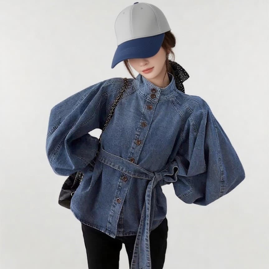 2026 이른 가을 ootd 슈퍼 화재 작은 샤넬 스타일 올해 인기 고유 한 슈퍼 잘 생긴 아름다운 캐주얼 쇼트 스타일 데님 재킷 상세 이미지 5