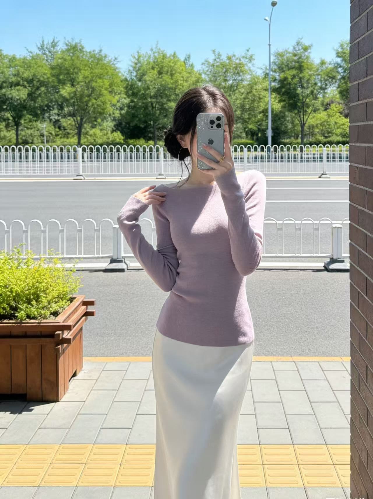 봄 착용 가져 가라. 전체 집합 초기 이른 가을 2026 새로운 여성 의류 한 부서 분위기 센스 새틴 반신 스커트 투피스 슈트 상세 이미지 1