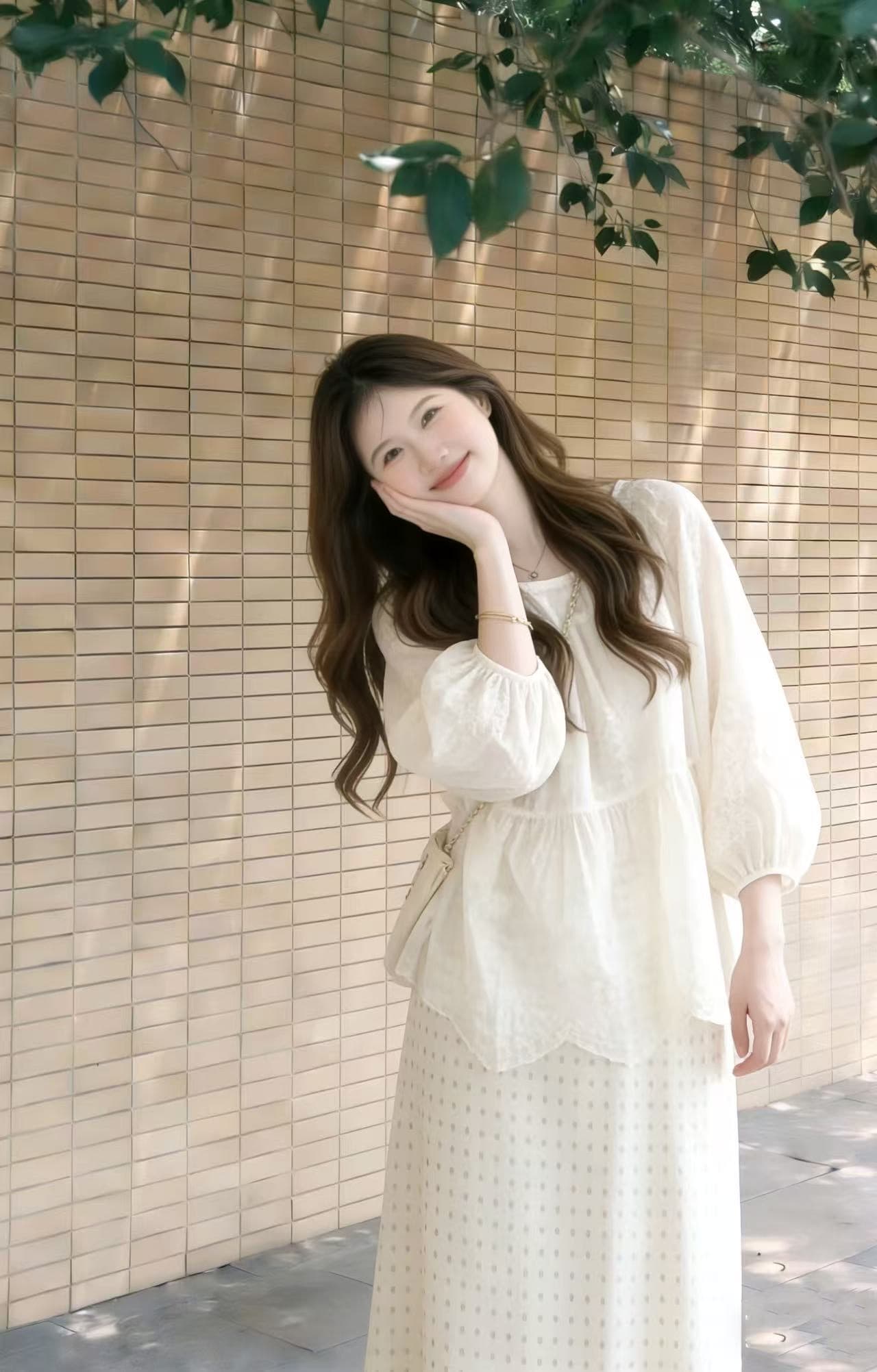 한 부서 달콤한 스타일 세트 여성 연령 감소 슬림해 보이는 셔츠 2026 슈퍼 화재 착용 가져 가라. 전체 집합 새로운 도트 무늬 반신 스커트 이미지 4