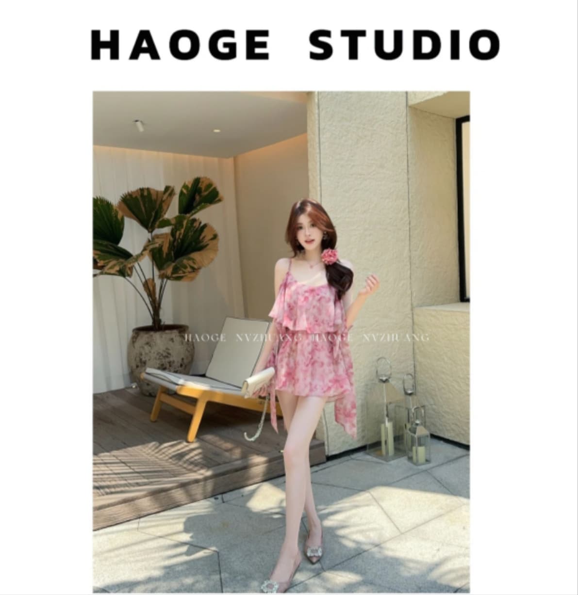 하오 형제 엄격한 선택 늦게 棠 사쿠라 사쿠라 맨위 슬립 미니 스커트 사전 꽃무늬 슬림해 보이는 품격 프랑스식 작은 대중 여름 패션 상세 이미지 11
