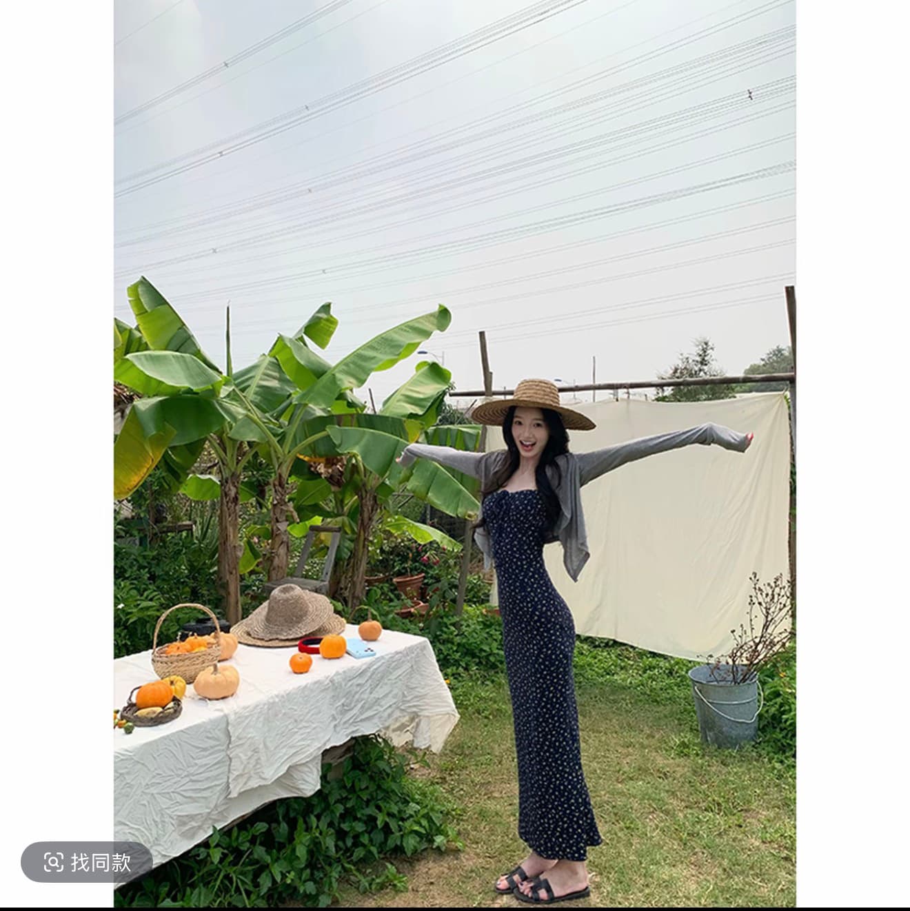 와라. 금융 작은 말 꽃무늬 치마 순수한 욕망 꽃무늬 슬립 몸매 가꾸기 슬림해 보이는 여성 드레스 여름 치마 상세 이미지 1
