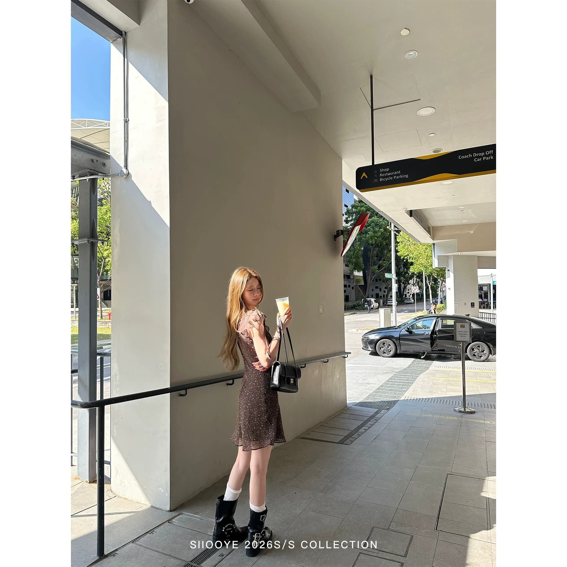 siiooye 모카 vibe 커피 색상 펌프 로프 꽃무늬 치마 슬립 여성 드레스 여름 작은 대중 허리 수축 미니 스커트 롱 스커트