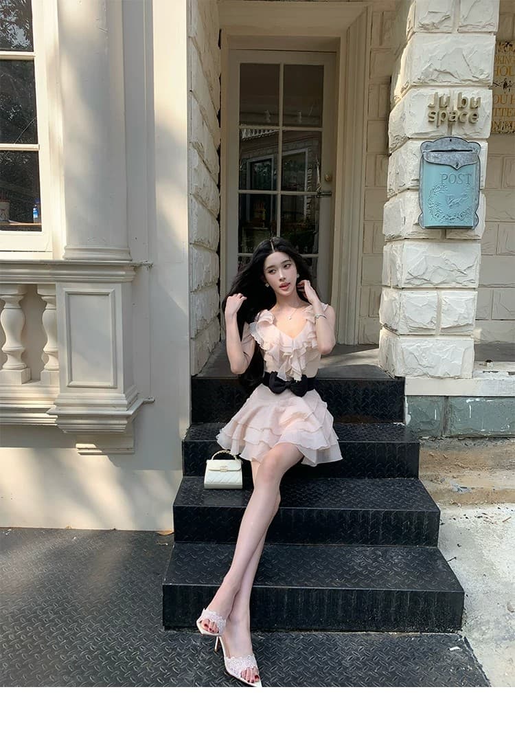 barb chill 천연 섬유 자연 질감 센스 라이 경기 서울 휴가 여성 드레스 여름 공주 드레스 상세 이미지 9