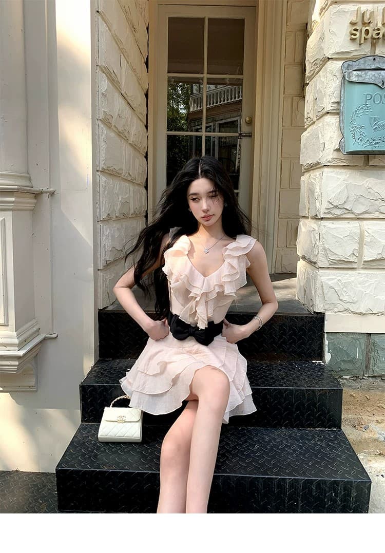barb chill 천연 섬유 자연 질감 센스 라이 경기 서울 휴가 여성 드레스 여름 공주 드레스 상세 이미지 12