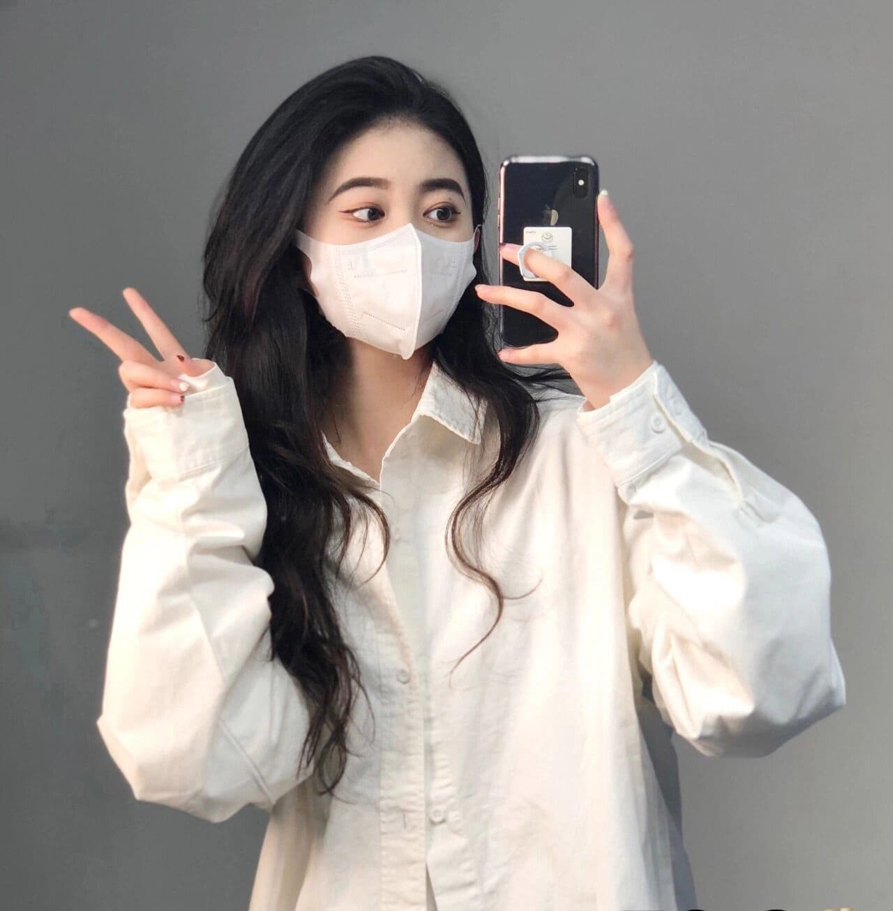 경관 그림 POLO 칼라 긴팔 셔츠 봄 가을 루즈핏 맨위 출퇴근 느긋한 바람 다용도 흰 셔츠 이미지 3
