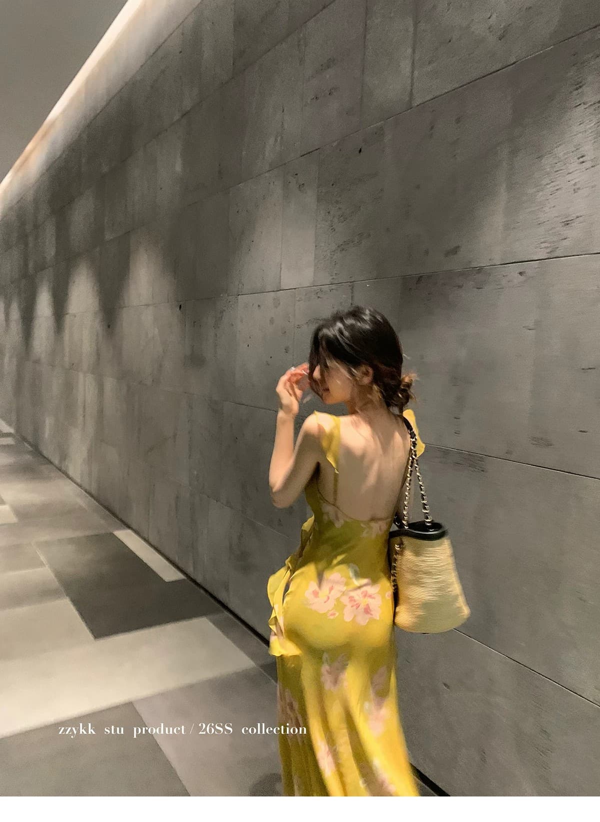 zzykk 뮤 주간 릴리 오브 더 밸리 프랑스식 프릴 슬립 휴가 드레스 요정 롱 스커트 여름 해변가 분위기 센스 상세 이미지 6