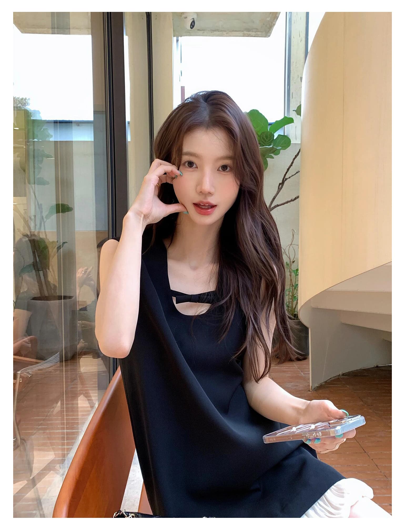 프랑스식 조끼 작은 검은 드레스 품격 연령 감소 부드러운 바람 여름 새로운 치마 쇼트 스타일 드레스 상세 이미지 8