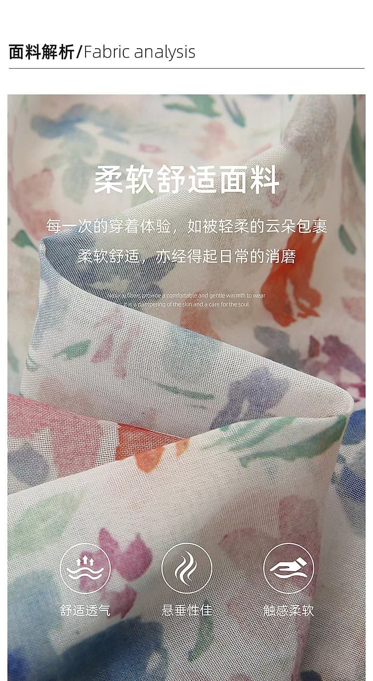 레트로 캐주얼 얇은 스타일 작은 셔츠 여름 패션 외국 가스 꽃무늬 중간 소매 풀오버 셔츠 상세 이미지 4