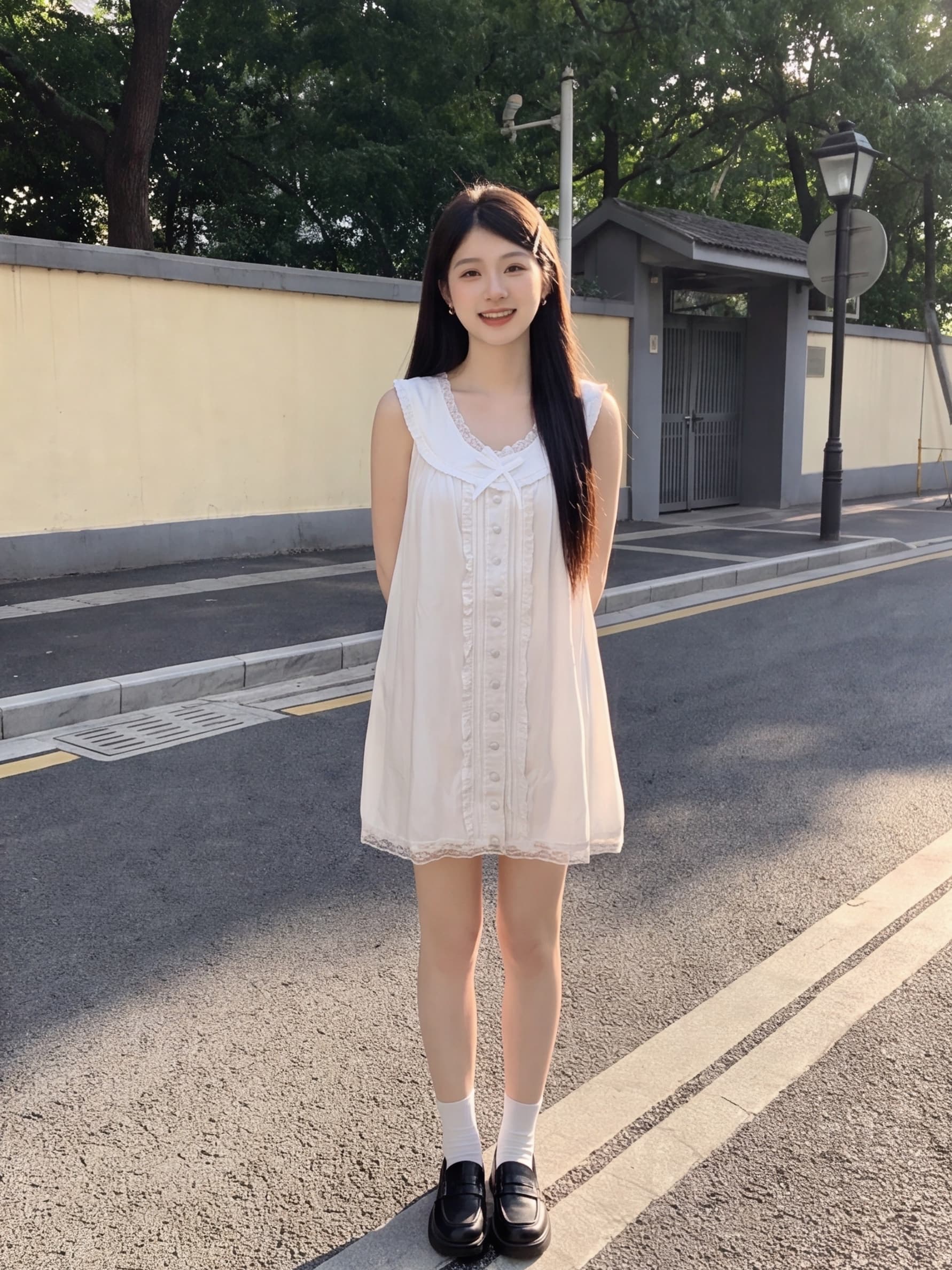 ss 남양 첫사랑 free peop 민소매 베이비 칼라 나비 매듭 드레스 상세 이미지 2