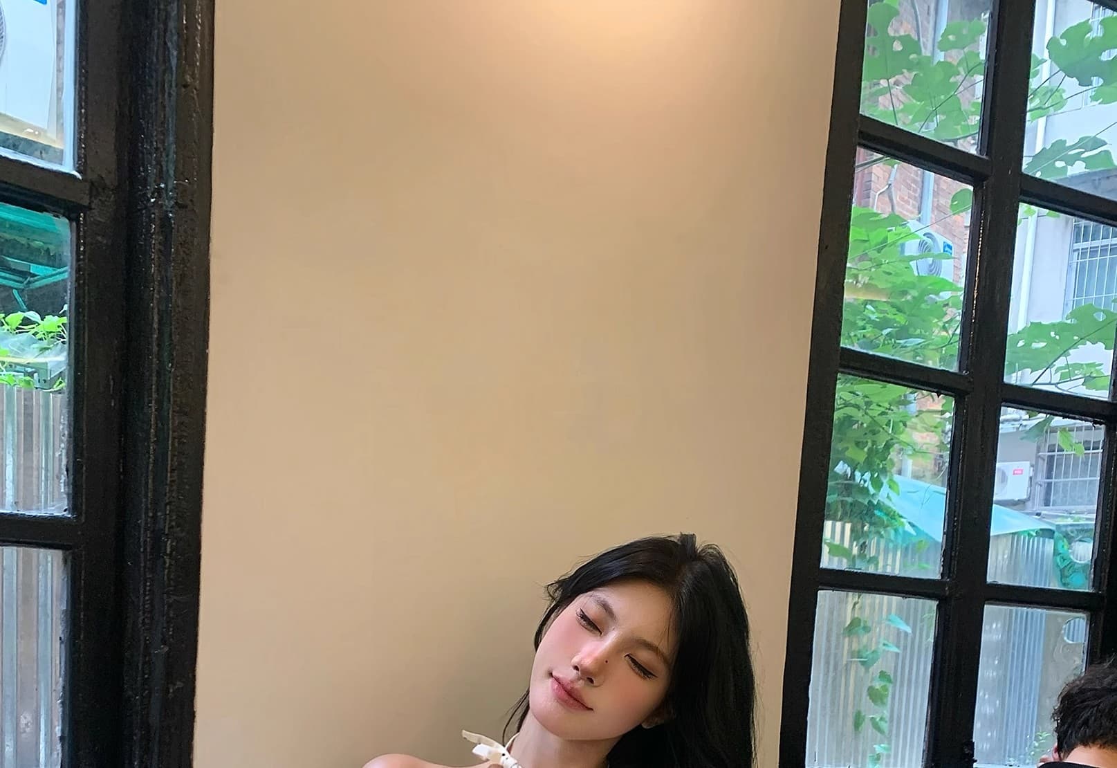 프랑스식 도트 무늬 튜브탑 맨위 여성 2026 여름 핫걸 쉬폰 생선뼈 코르셋 오프숄더 조끼 상세 이미지 15