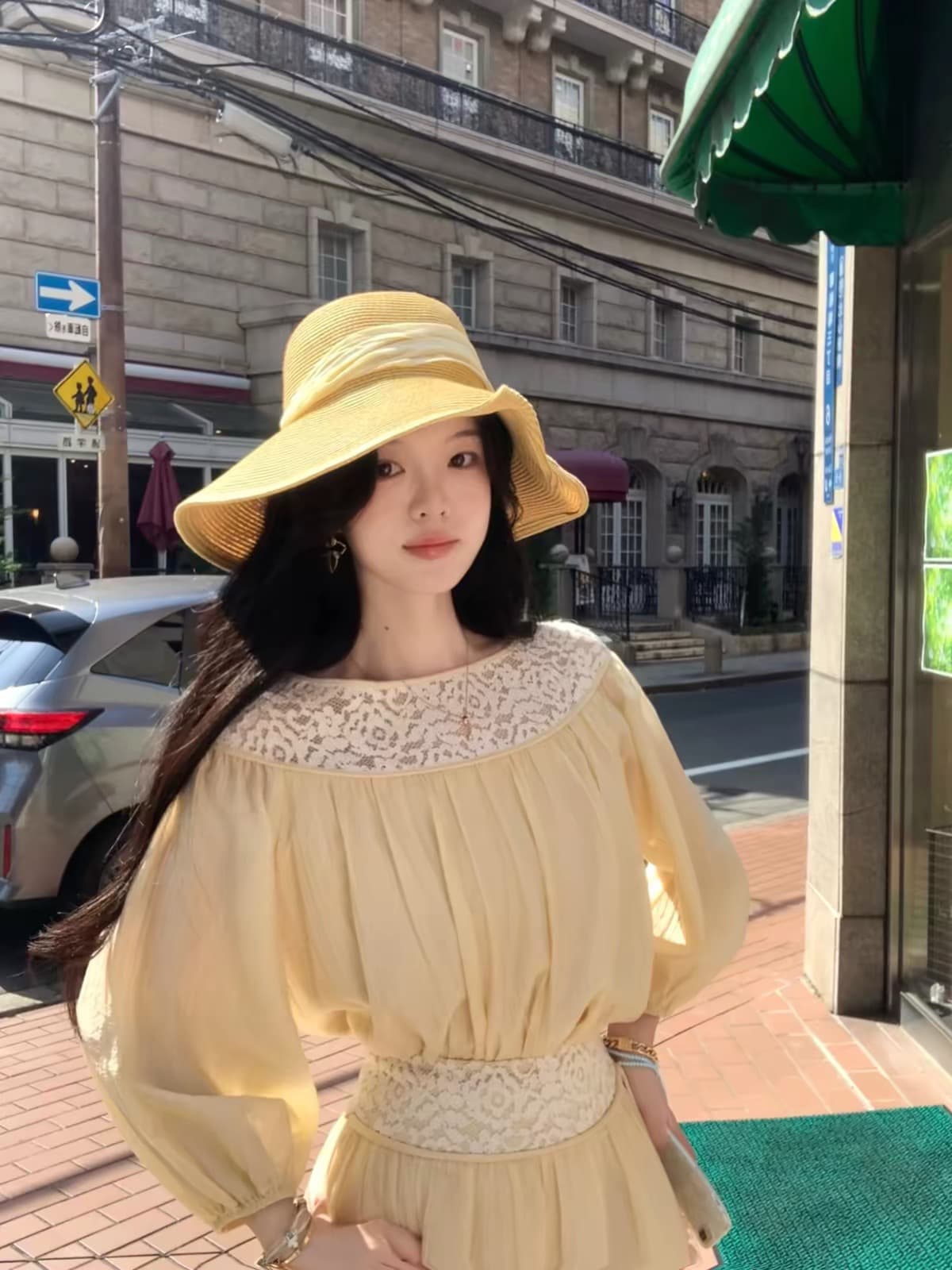 8.4 늦게 20 점 대 eees 부드러운 옥 따뜻한 향기 질감 주간 실크 전환 여름 홀로우 아웃 뼈 선 레이스 세트 이미지 4