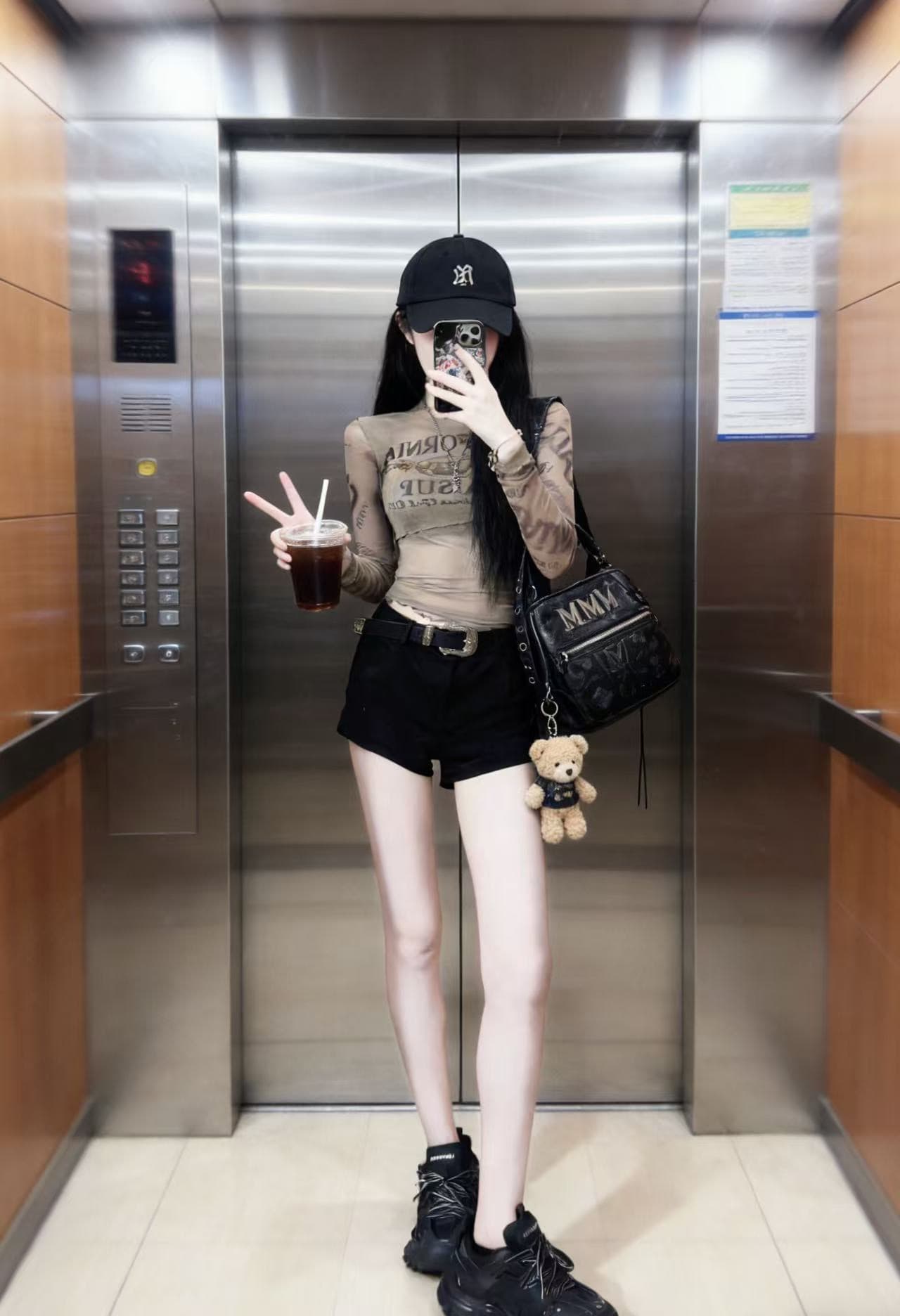 아메리칸 달콤한 핫걸 긴팔 티셔츠 여성 디자인 센스 유럽 상품 몸매 가꾸기 슬림해 보이는 인사이드 가져 가라. 기본 셔츠 망사 세트 상세 이미지 2