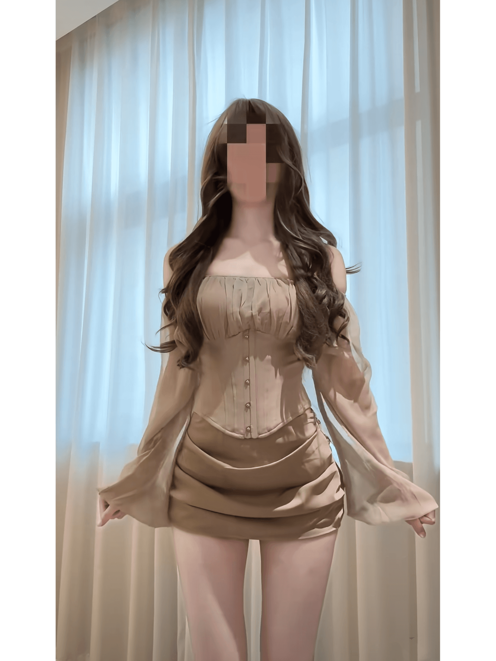 프랑스식 품격 순수한 욕망 로얄 자매 섹시함 핫걸 오프숄더 맨위 타이트 스커트 여름 새로운 여성 의류 투피스 세트 이미지 4