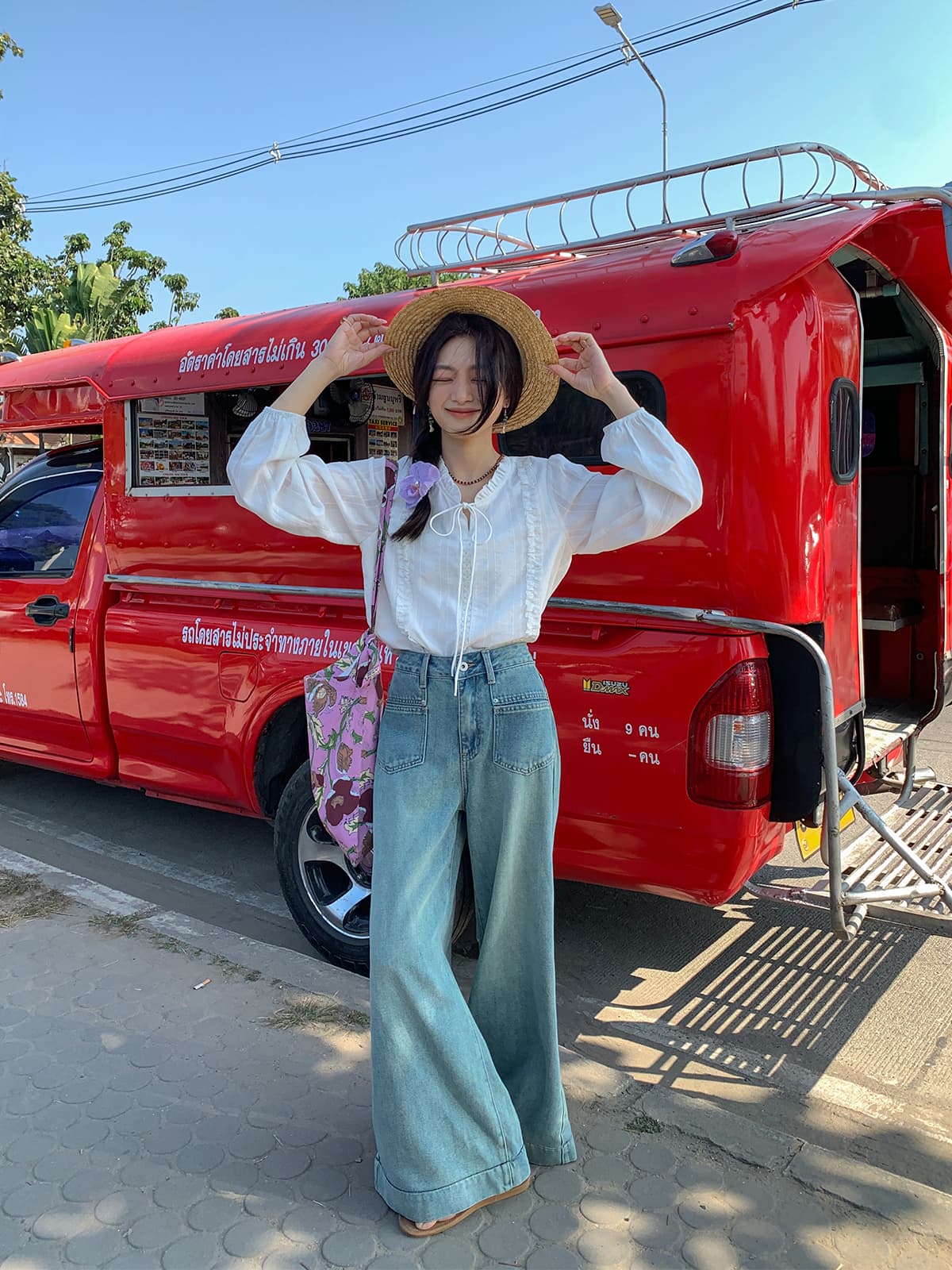 남쪽 법 가을의 날 프랑스식 레이스업 레이스 칼라 2026 화이트 여성 셔츠 작은 키 Chic 부드러운 바람 셔츠 이미지 4