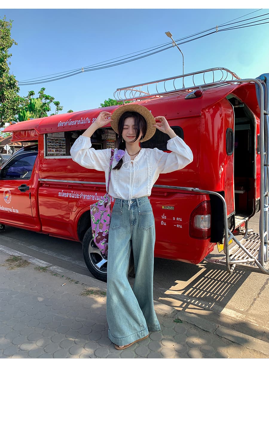 남쪽 법 가을의 날 프랑스식 레이스업 레이스 칼라 2026 화이트 여성 셔츠 작은 키 Chic 부드러운 바람 셔츠 상세 이미지 12