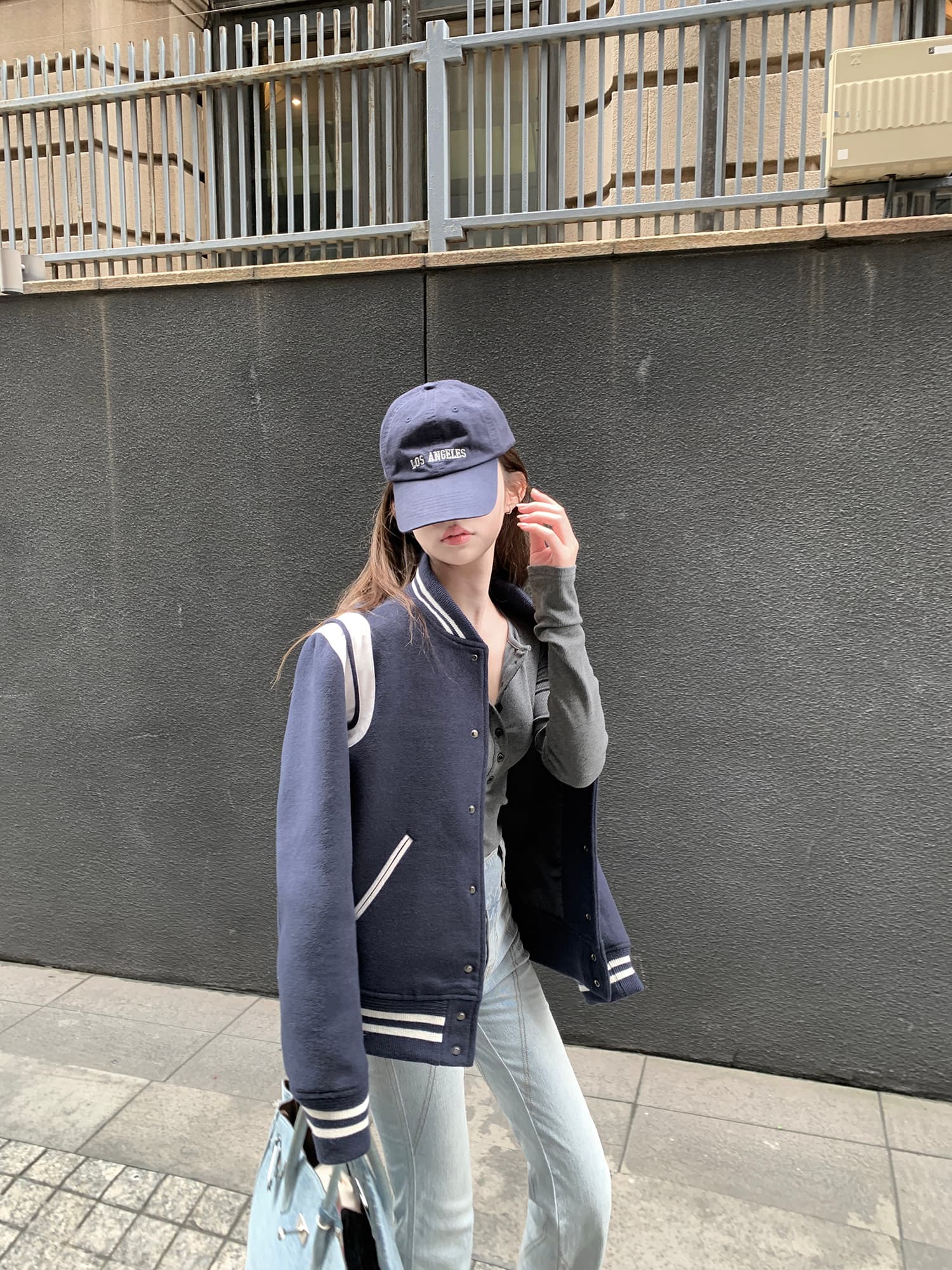 wuuus 오랜 친구 공물 도로 연삭 털 레트로 야구 유니폼 여성 새로운 쇼트 스타일 재킷 두꺼운 이미지 3