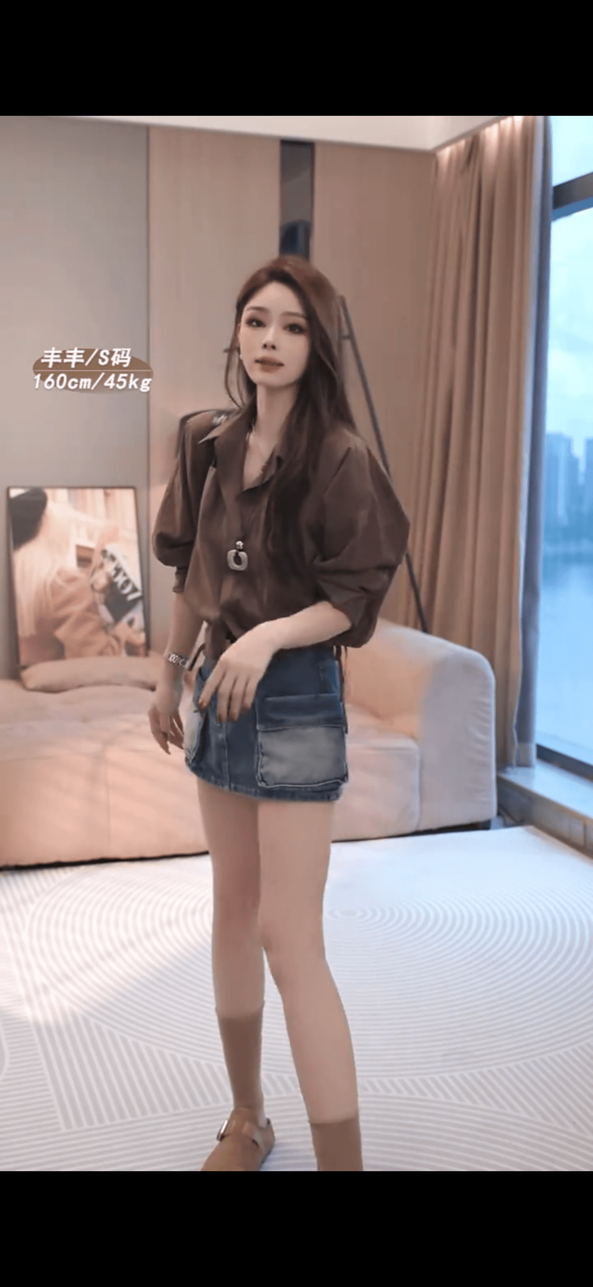 이른 가을 새로운 한 부서 다용도 디자인 센스 펌프 로프 조정 루즈핏 슬림해 보이는 셔츠 이미지 4