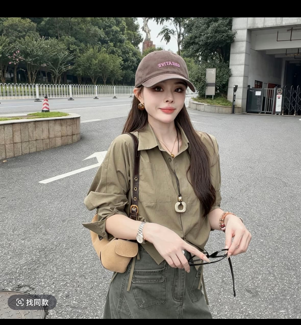 이른 가을 새로운 한 부서 다용도 디자인 센스 펌프 로프 조정 루즈핏 슬림해 보이는 셔츠 상세 이미지 8