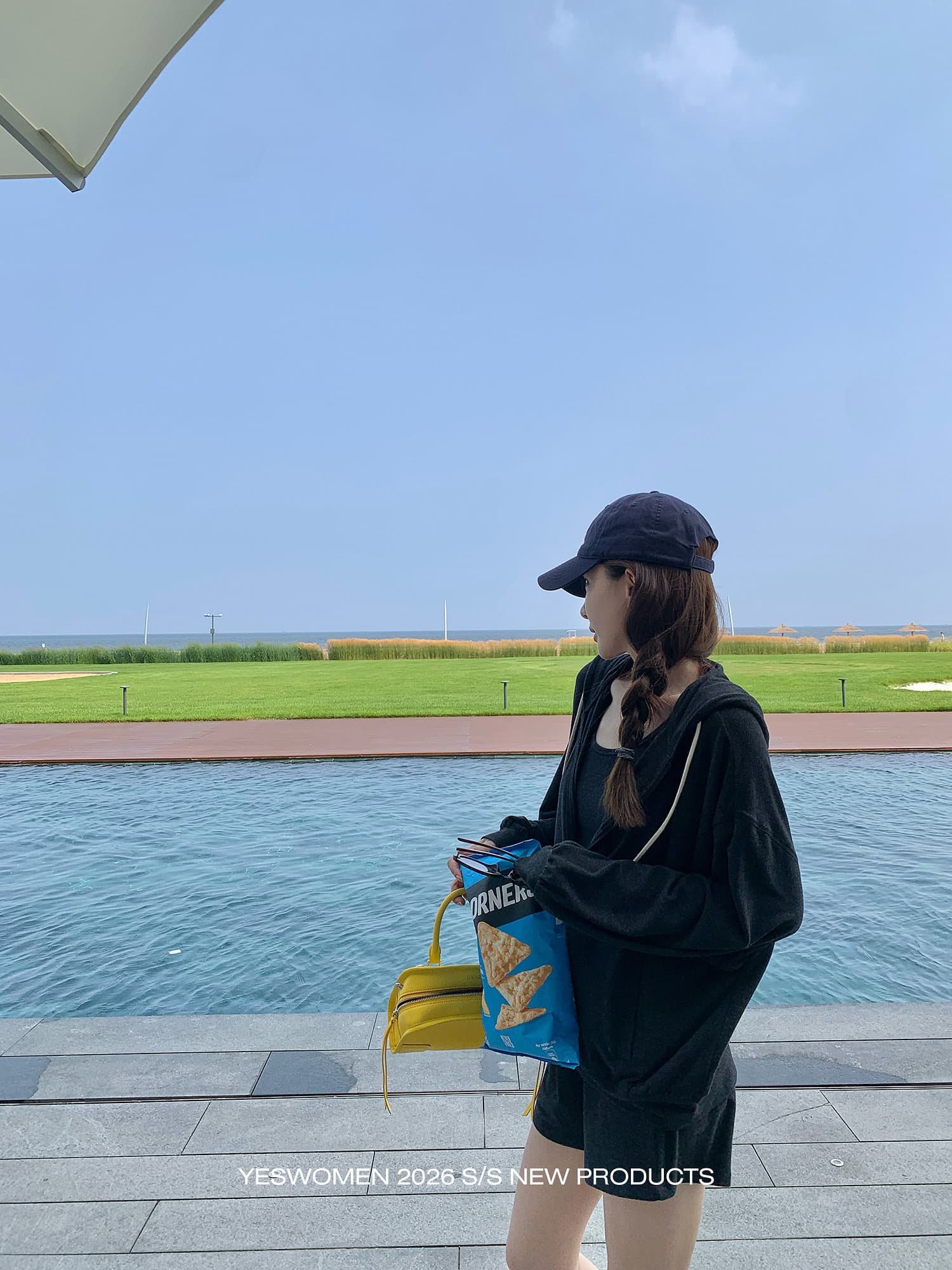 작은 적합한 맞춤 am v 구름 시리즈 가을 새로운 얇은 스타일 후드 티 스웨터 운동 캐주얼 세트 여성 상세 이미지 36