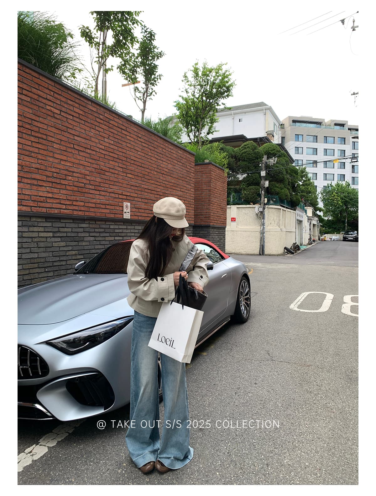 테이크 아웃 도착 함 서울 휴일 이른 가을 한 부서 쇼트 스타일 바람막이 여성 코트 영국식 바람 스탠드 칼라 허리 수축 재킷 상세 이미지 11