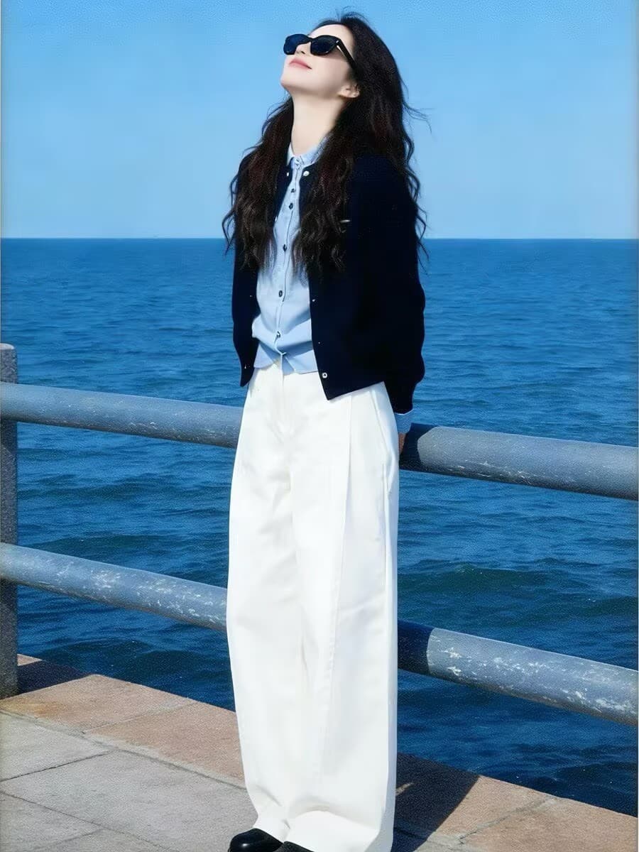 이른 가을 한 부서 착용 가져 가라. 전체 집합 2026 패션 품격 고급 센스 자이언트 잘 생긴 Chic 맨위 세트 투피스 세트 이미지 2