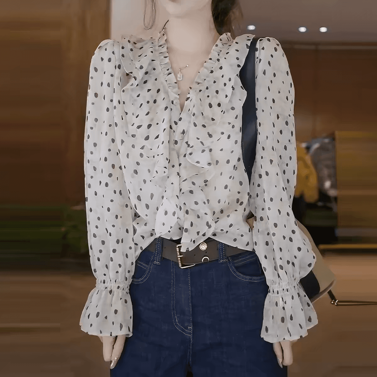 가을 새로운 레트로 항구 바람 트렌드 조끼 여자 다용도 슬림해 보이는 착용 가져 가라. 표지 고기 연령 감소 디자인 센스 맨위 상세 이미지 2