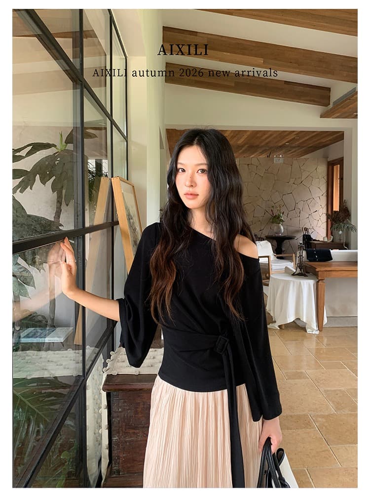 느긋한 바람 패션 스트랩 여성 가을 새로운 빛 럭셔리 품격 루즈핏 슬림해 보이는 다용도 맨위 이미지 4