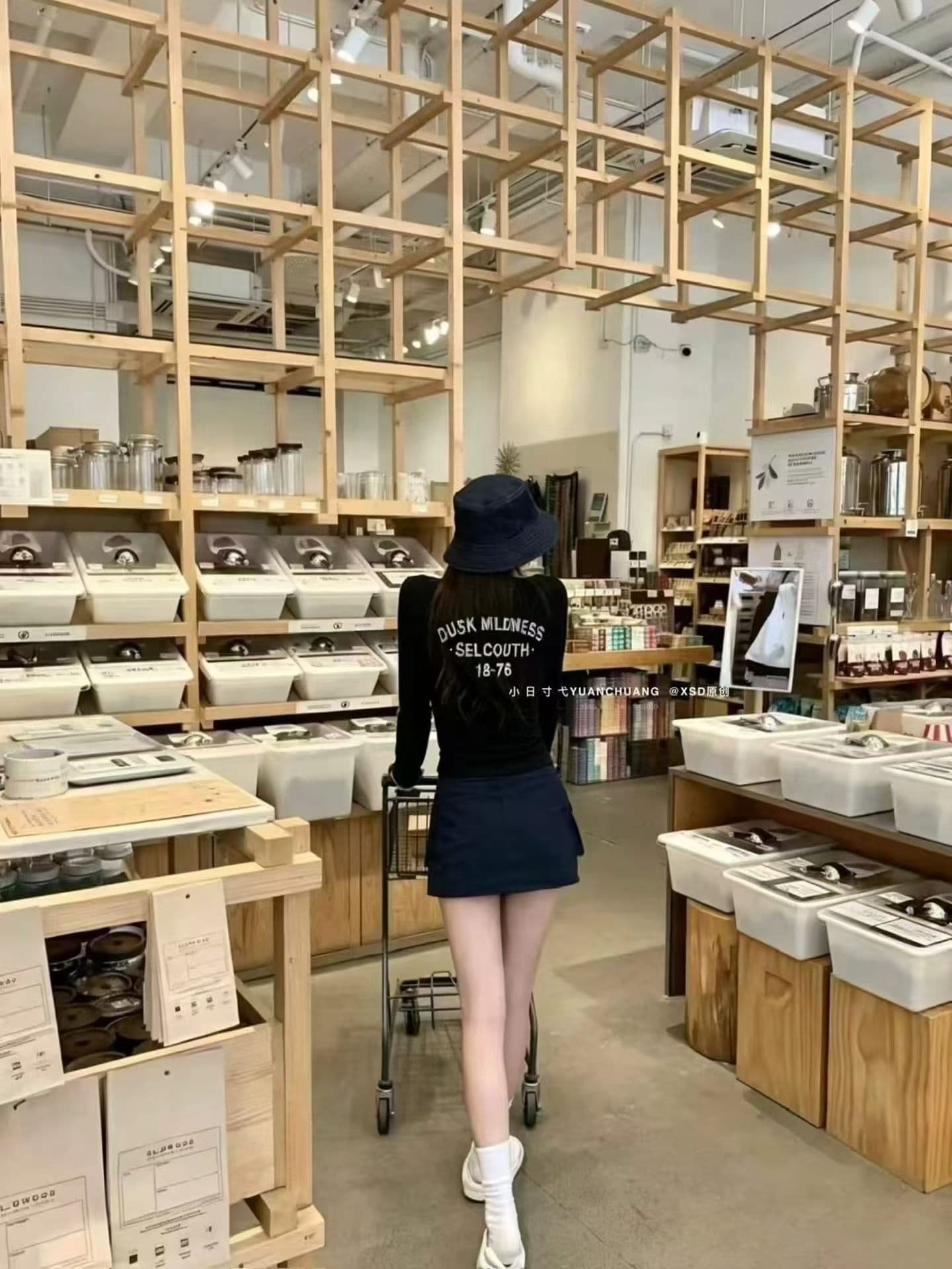 아메리칸 핫걸 긴팔 티셔츠 여성 가을 겨울철 레이스 조각 슬림해 보이는 다용도 만나는 순수한 욕망 맨위 이미지 4