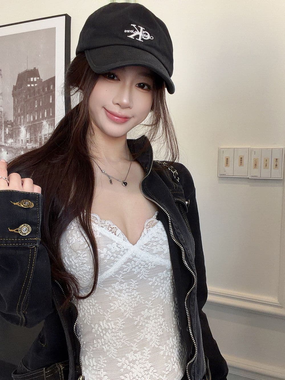 순수한 욕망 바람 레이스 V넥 캐미솔 여성 의류 봄 연령 감소 몸매 가꾸기 화이트 기본 셔츠 맨위 상세 이미지 12
