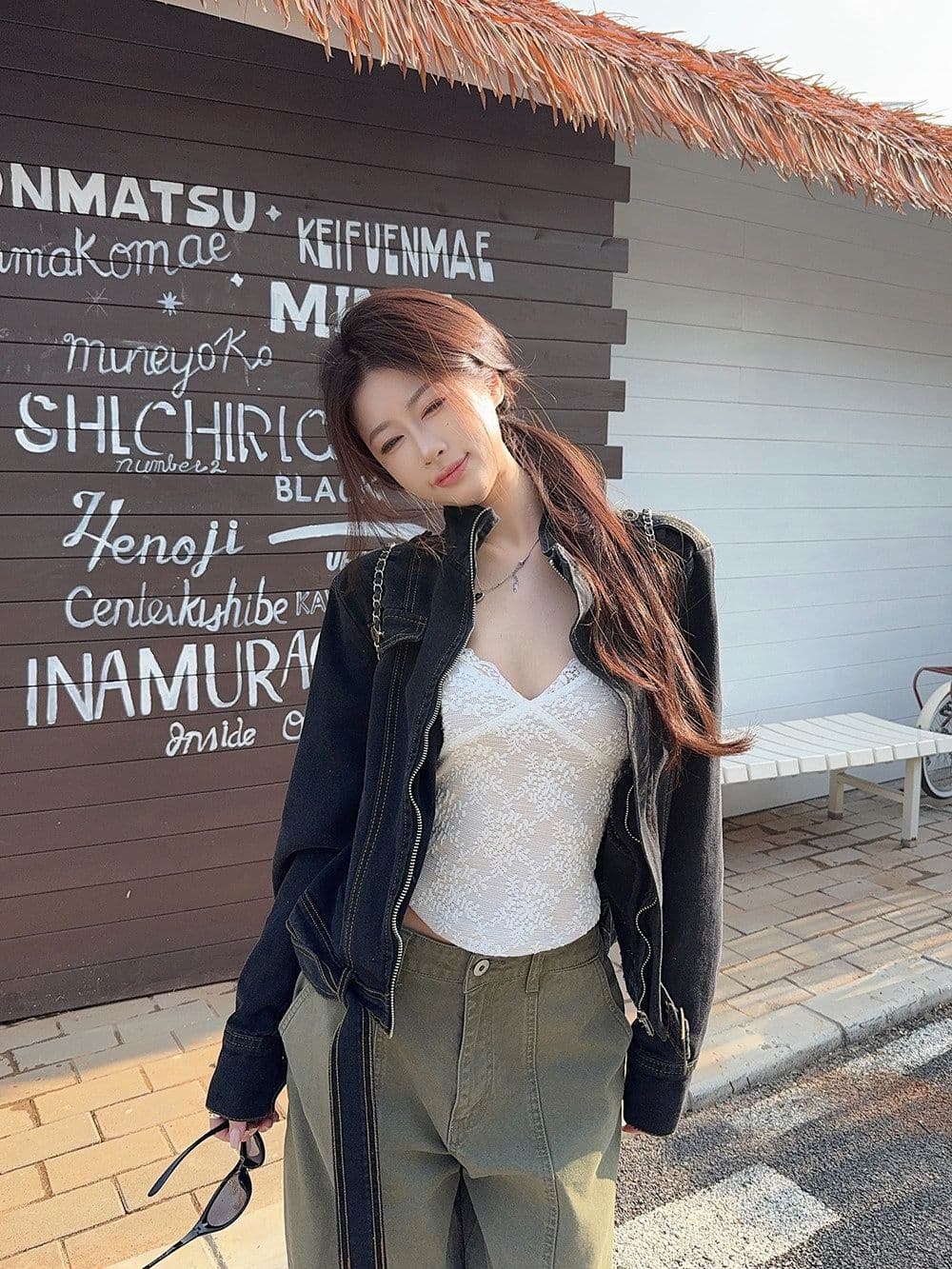 순수한 욕망 바람 레이스 V넥 캐미솔 여성 의류 봄 연령 감소 몸매 가꾸기 화이트 기본 셔츠 맨위 상세 이미지 21