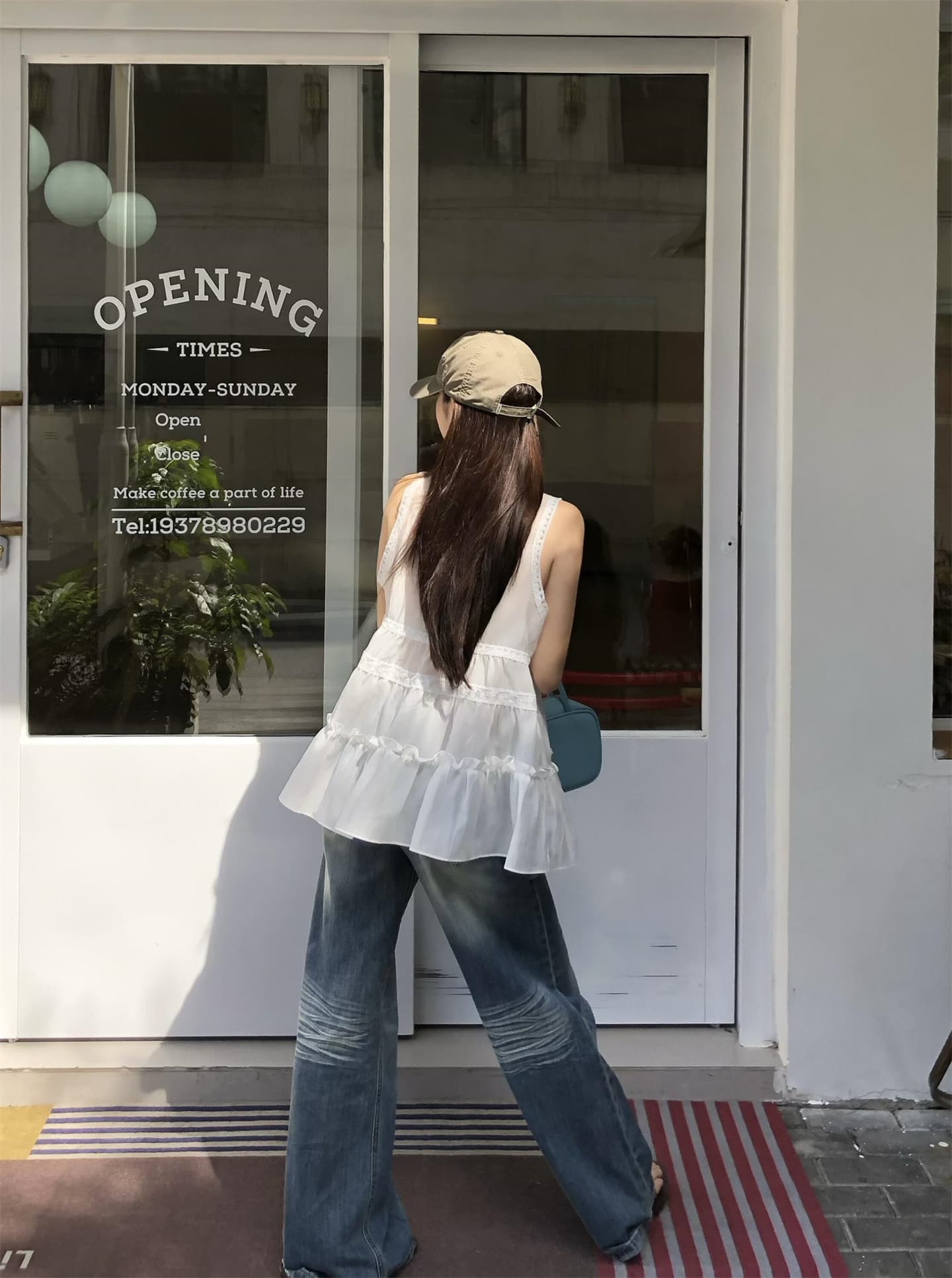 실사 정가 달콤함 레이스 레이스 인형 셔츠 민소매 조끼 셔츠 상세 이미지 2