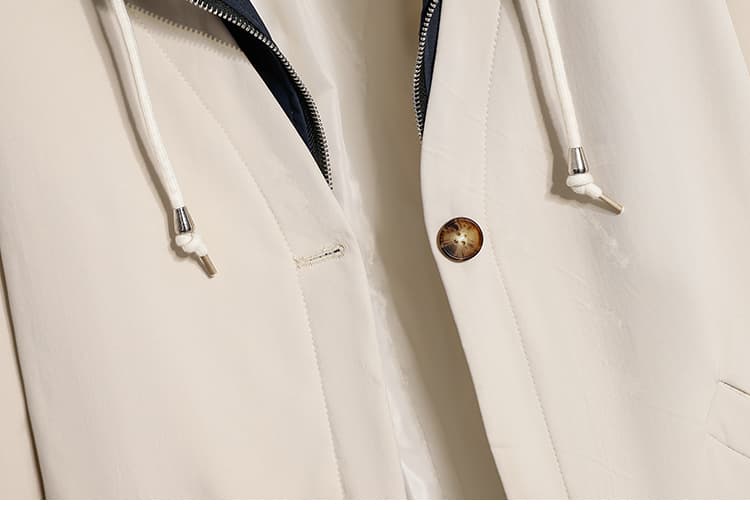 실사 2026 봄 재킷 재킷 쇼트 스타일 바 En 바람 편안함 긍정적 인 어깨 재킷 캐주얼 배색 카디건 코트 상세 이미지 17