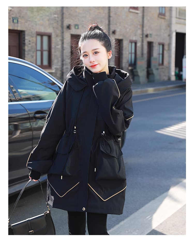 실사 비료 추가 XL 재킷 재킷 중간 길이 패션 학원 스타일 지방 mm 슬림해 보이는 z 표지 고기 맨위 재킷 상세 이미지 19