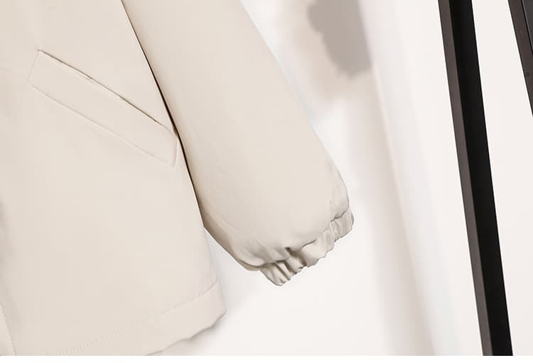 실사 빅 사이즈 패션 패치워크 통통한 여동생 루즈핏 표지 배 간결한 편안함 다용도 봄 가을 재킷 재킷 맨위 상세 이미지 19