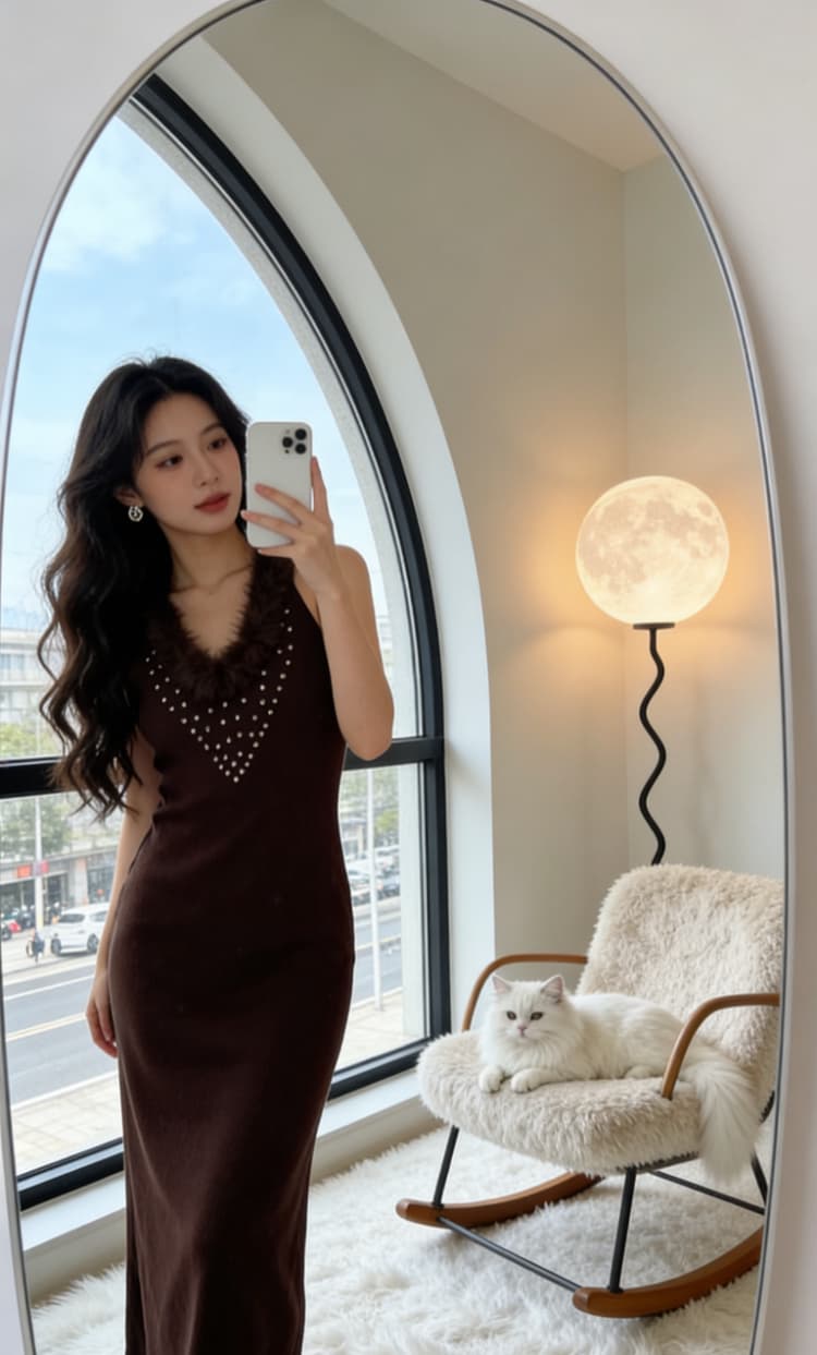 어제 낭만주의 프랑스식 순수한 욕망 다이아몬드 세팅 모피 칼라 캐미솔 봄 가을 인사이드 가져 가라. 몸매 가꾸기 슬림해 보이는 타이트 스커트 점프 슈트 이미지 2