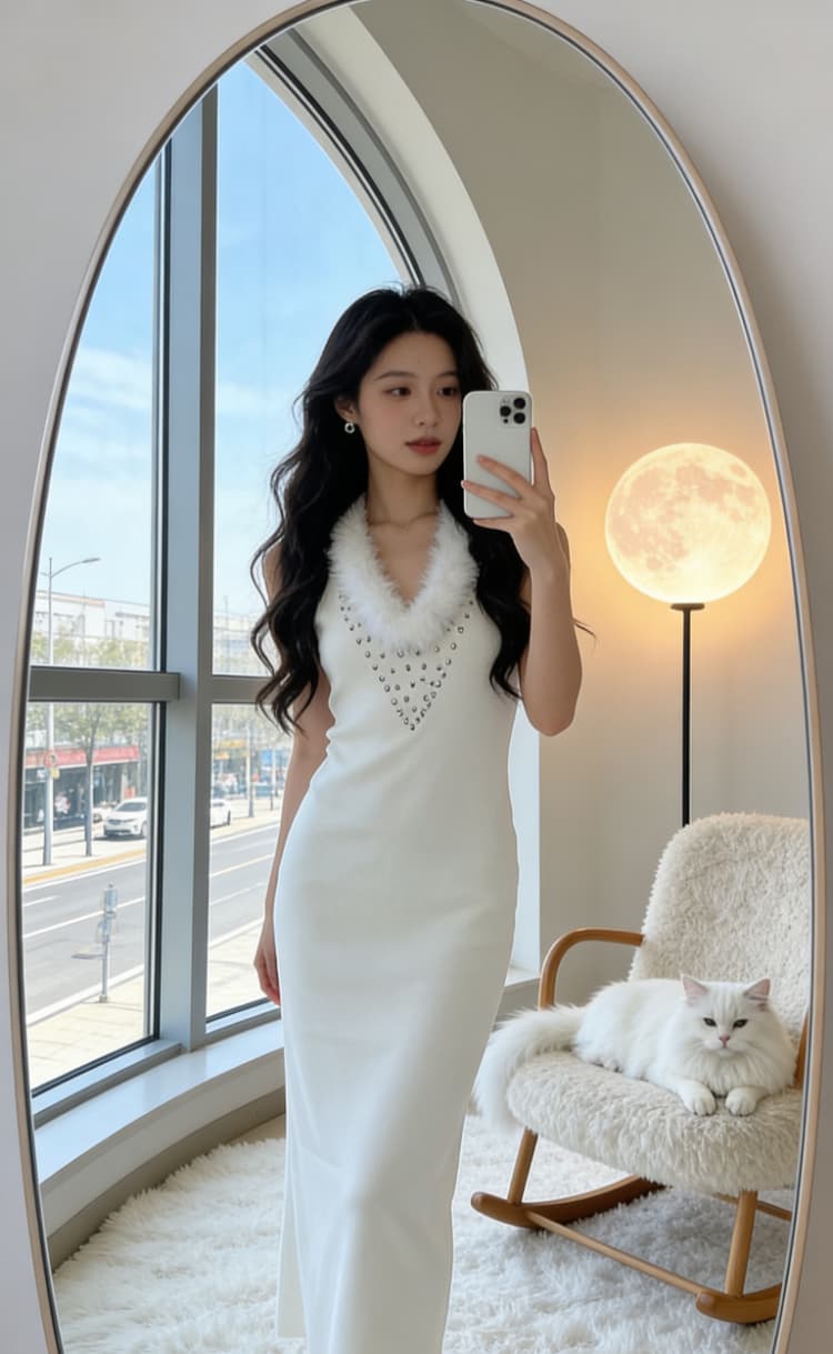 어제 낭만주의 프랑스식 순수한 욕망 다이아몬드 세팅 모피 칼라 캐미솔 봄 가을 인사이드 가져 가라. 몸매 가꾸기 슬림해 보이는 타이트 스커트 점프 슈트 상세 이미지 1