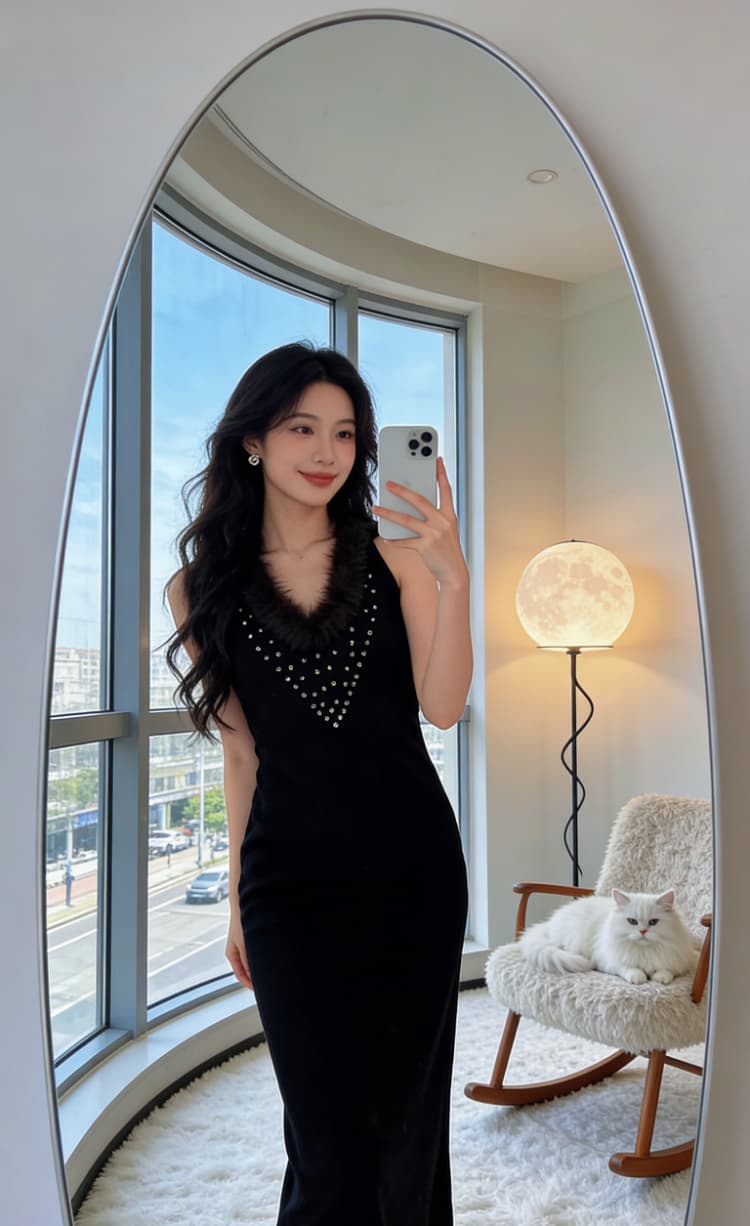 어제 낭만주의 프랑스식 순수한 욕망 다이아몬드 세팅 모피 칼라 캐미솔 봄 가을 인사이드 가져 가라. 몸매 가꾸기 슬림해 보이는 타이트 스커트 점프 슈트 상세 이미지 22