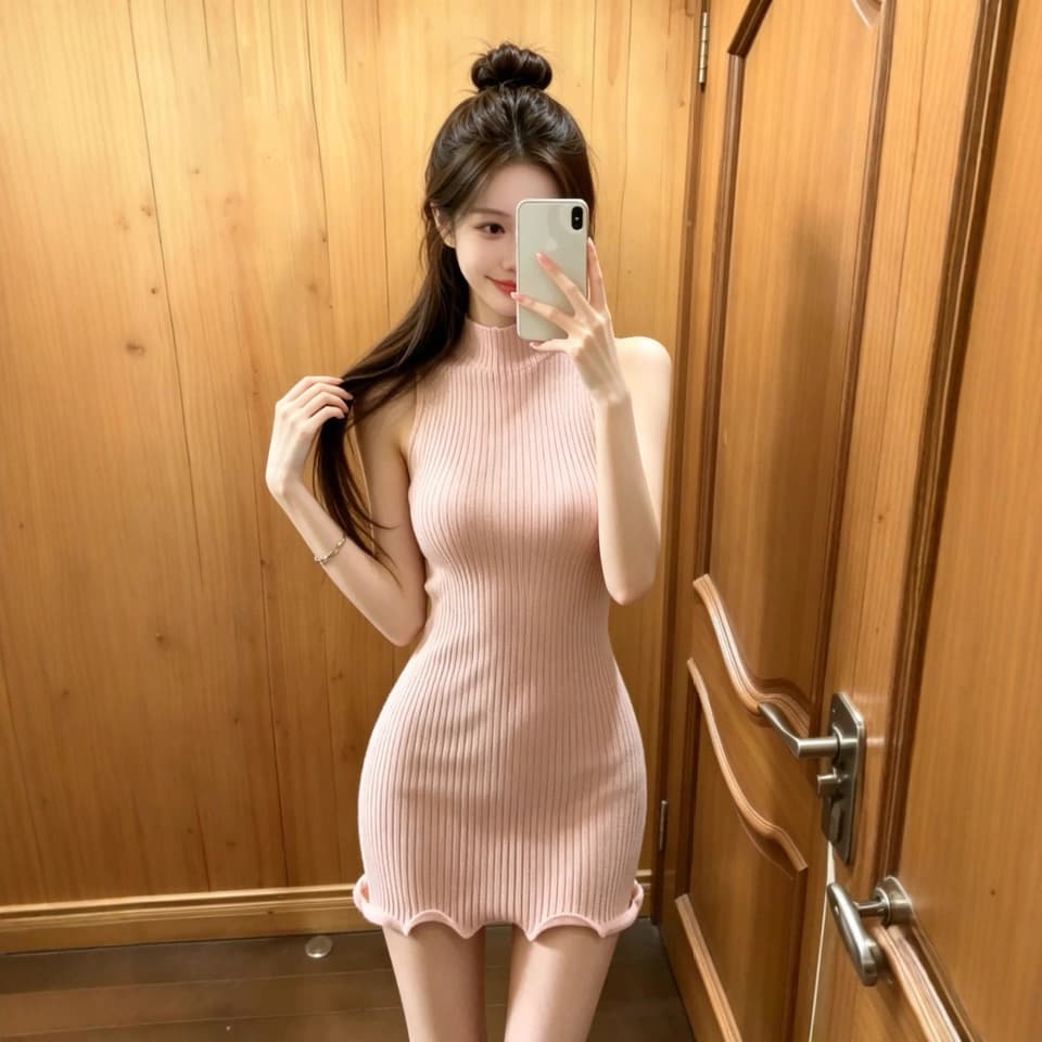 얼음 차가운 실크 워시 물 순수한 욕망 바람 여름 섹시함 몸매 가꾸기 슬림해 보이는 타이트 스커트 품격 명문 여성 바람 여성 상세 이미지 3