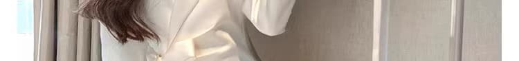 프랑스식 고급 센스 품격 새틴 중간 길이 정장 여성 코트 디자인 센스 스트랩 캐주얼 정장 봄 새로운 상세 이미지 20