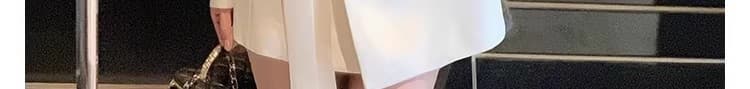 프랑스식 고급 센스 품격 새틴 중간 길이 정장 여성 코트 디자인 센스 스트랩 캐주얼 정장 봄 새로운 상세 이미지 34