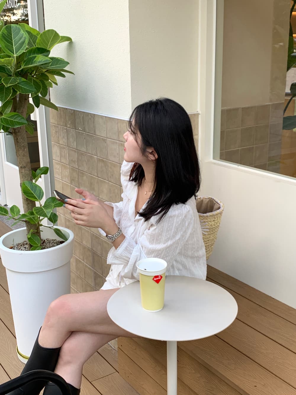 무거운 작업 자수 레이스 레이스 여성 셔츠 달콤함 나팔 소매 셔츠 한국 chic 폭발 디자인 센스 맨위 상세 이미지 14