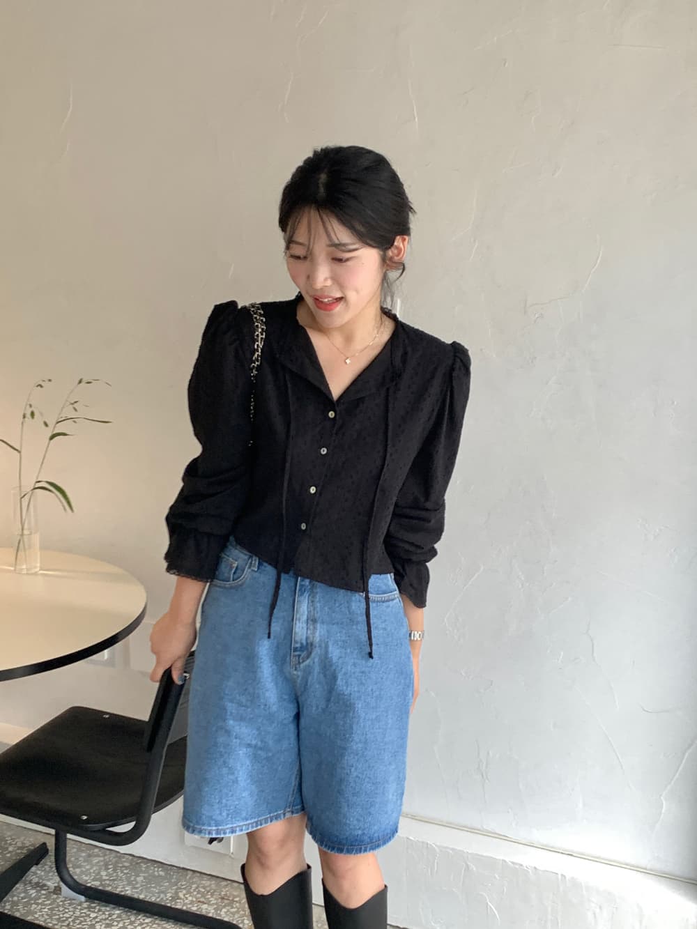 무거운 작업 자수 레이스 레이스 여성 셔츠 달콤함 나팔 소매 셔츠 한국 chic 폭발 디자인 센스 맨위 상세 이미지 49