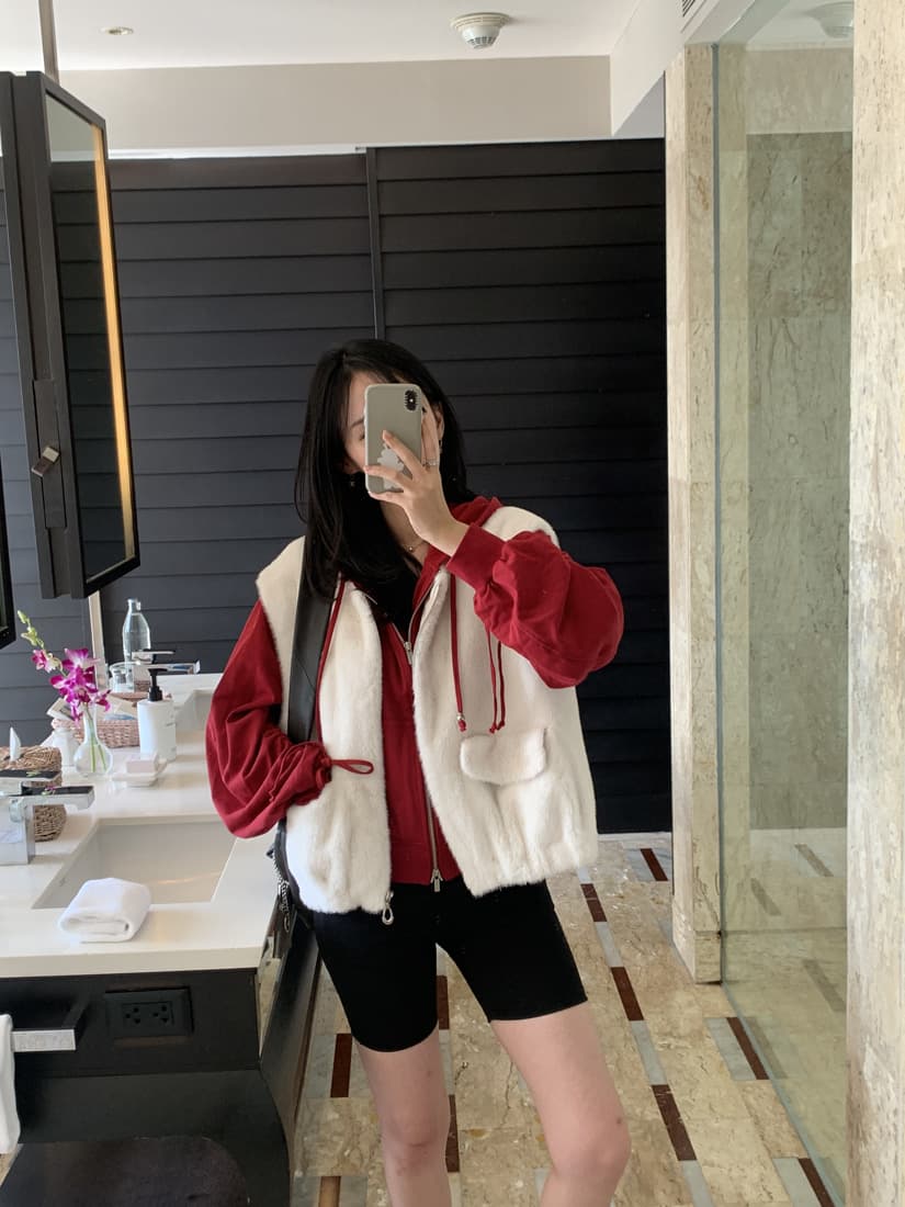 수달 털 베스트 환경 보호 모피 조끼 모피 재킷 한국 chic 빅 사이즈 여성 의류 캐주얼 루즈핏 느긋한 상세 이미지 15