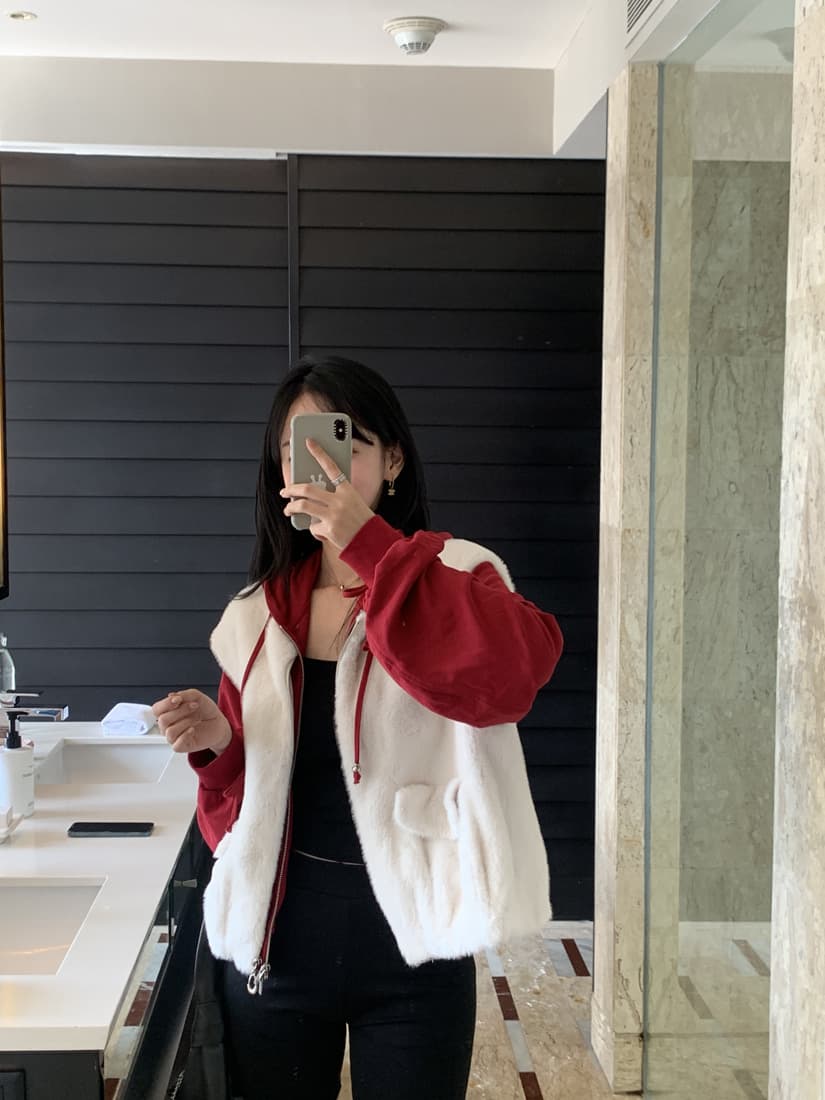 수달 털 베스트 환경 보호 모피 조끼 모피 재킷 한국 chic 빅 사이즈 여성 의류 캐주얼 루즈핏 느긋한 상세 이미지 18